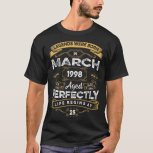 Im März 1998 waren die 25. Geburtstagslegenden Geb T-Shirt