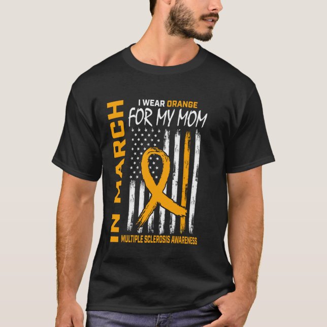 Im März trage ich Orange für meine Mutter Multiple T-Shirt (Vorderseite)