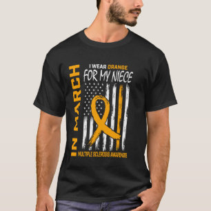 Im März trage ich Orange für meine Nichte Multiple T-Shirt