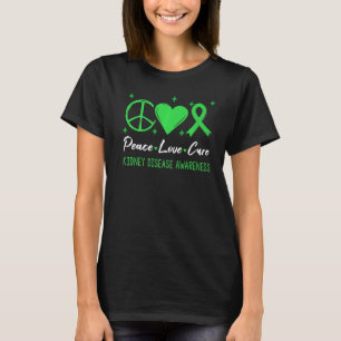Im März tragen Sie grüne Ribbon-Nierenerkrankungen T-Shirt