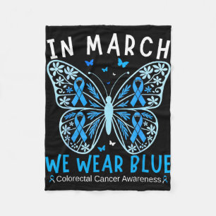 Im März tragen wir blau Darmkrebs Awareness Squad Fleecedecke