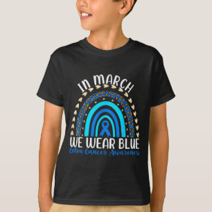 Im März tragen wir ein blaues Band für Darmkrebs T-Shirt