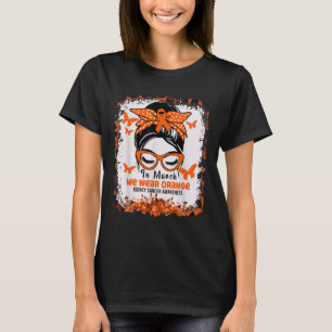 Im März tragen wir ein orangefarbenes Nierenkrebsb T-Shirt