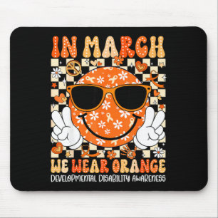 Im März tragen wir orange Entwicklungsstörung Mousepad
