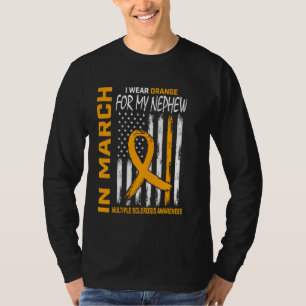 Im März tragen wir Orange für Neffe Multiple Skler T-Shirt
