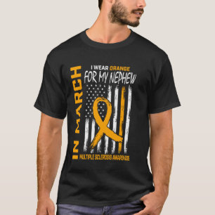 Im März tragen wir Orange für Neffe Multiple Skler T-Shirt