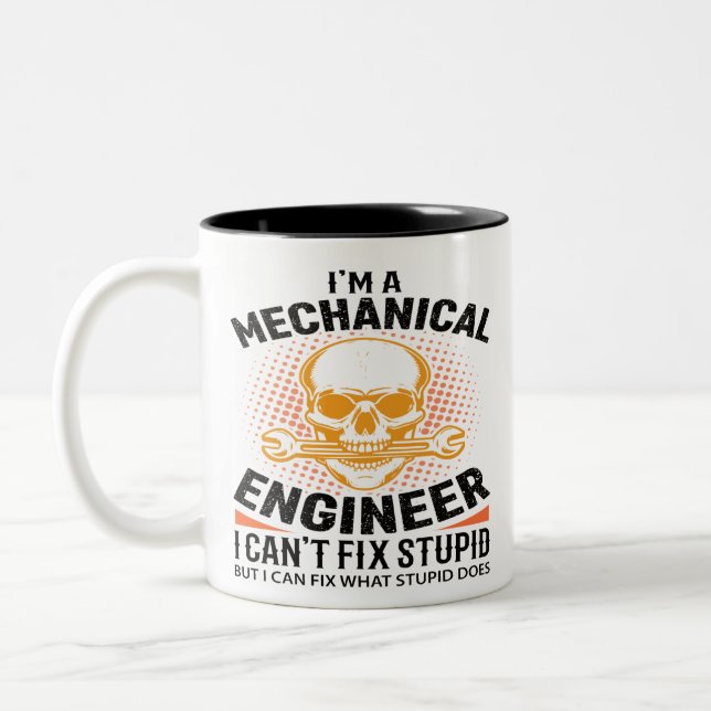 Im Maschinenbauingenieur Zweifarbige Tasse (Links)