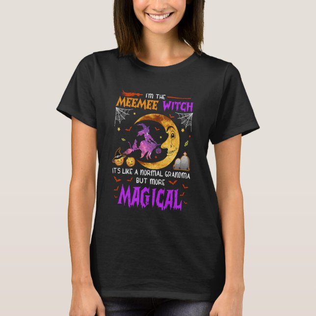 I'm Meemee Witch Cute Grandma Magical Halloween T-Shirt (Vorderseite)