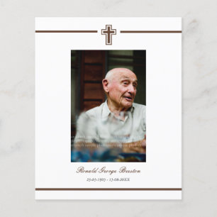 Im Memoriam Erinnerungs-Todesmitteilungs-Foto Flyer