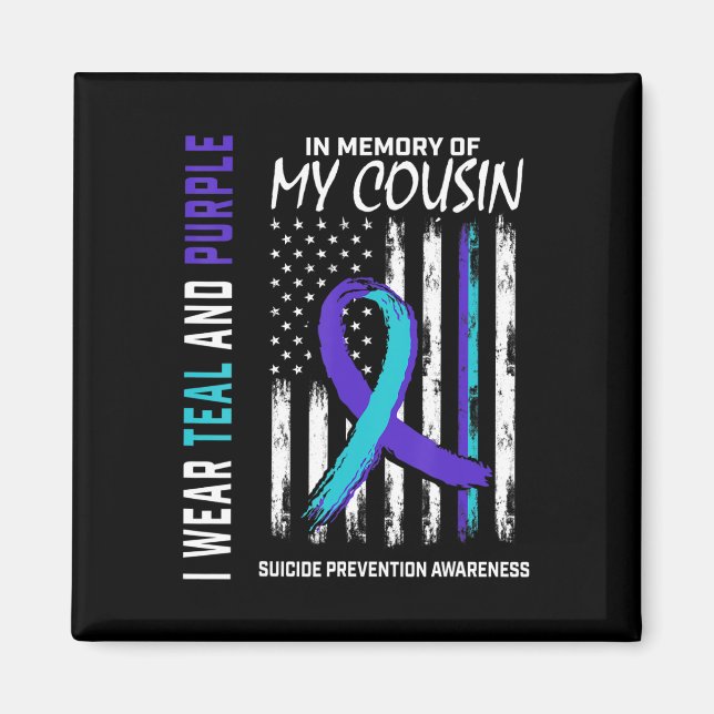 Im Memory Cousin Suizidbewusstsein Magnet (Vorne)