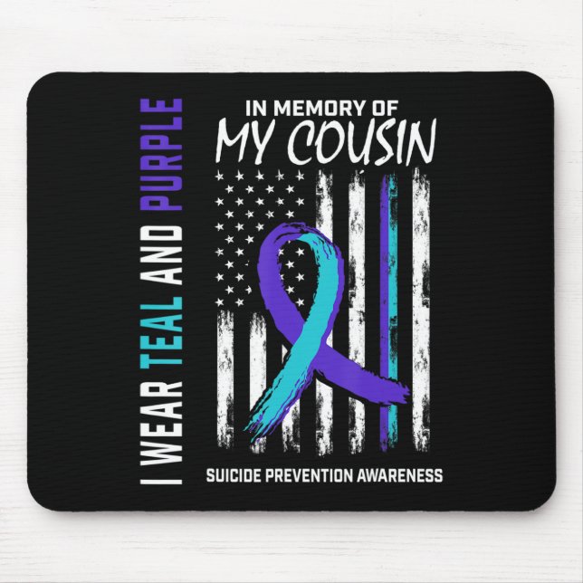 Im Memory Cousin Suizidbewusstsein Mousepad (Vorne)