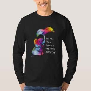 Im Mens Bathroom Rainbow Trans Pride T-Shirt
