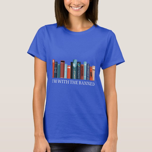 im mit dem verbotenen lustigen Bücher Liebeshemd T-Shirt (Vorderseite)