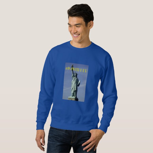 IM mit ihr/Freiheitsstatuen II Sweatshirt (Vorne ganz)