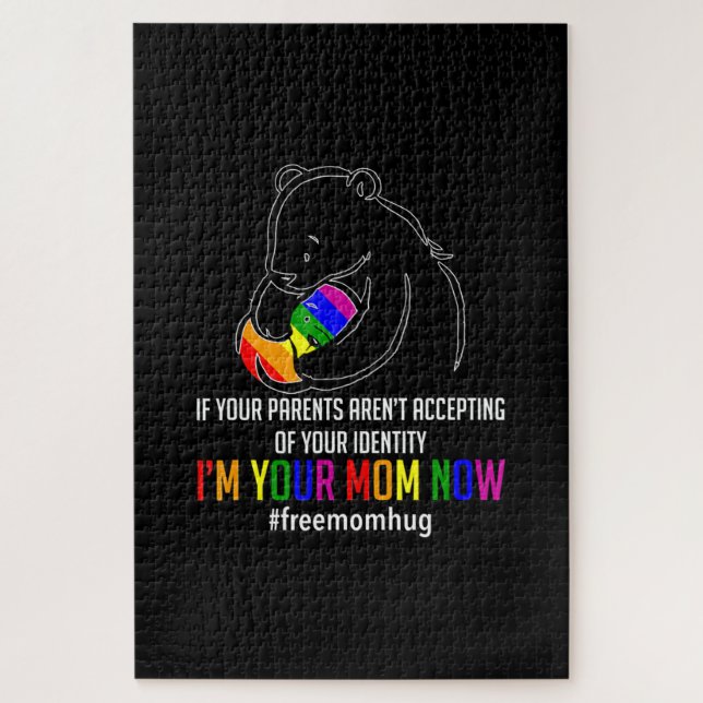 Im Moment in Ihrer Mama - LGBT-freie Hugs Support  Puzzle (Vertikal)