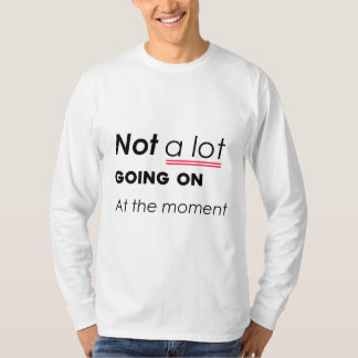 Im Moment nicht viel los - lustige Minimalis T-Shirt