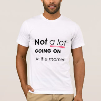 Im Moment nicht viel los - lustige Minimalis T-Shirt
