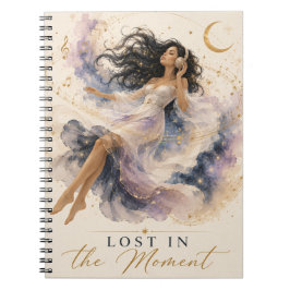 Im Moment verlorenes Meditationsnotizbuch Notizblock