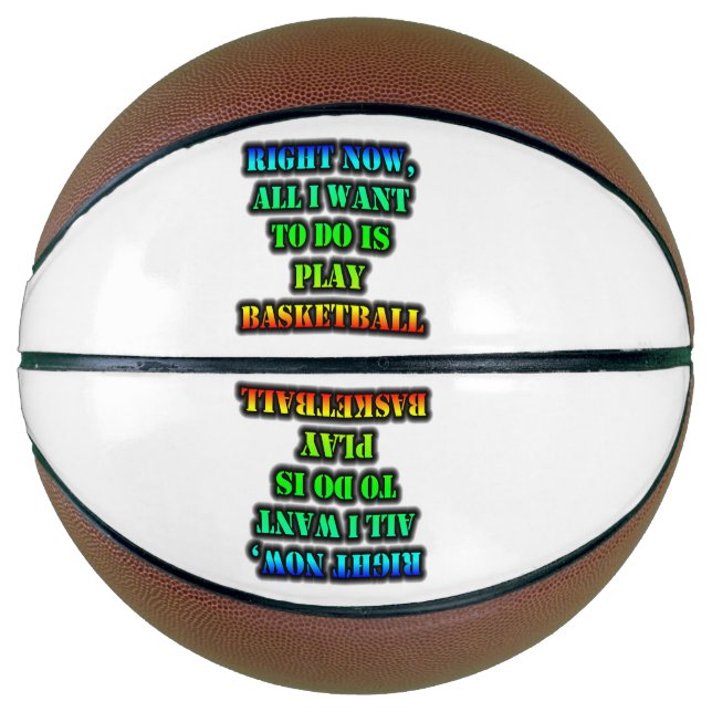 Im Moment Wollte ich nur, Basketball zu spielen (Vorderseite)