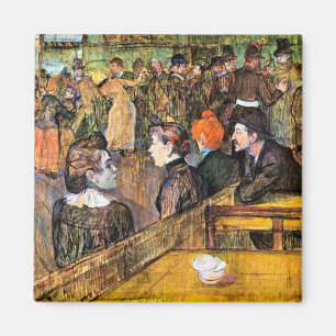 Im Moulin de la Gallette von Toulouse-Lautrec Magnet