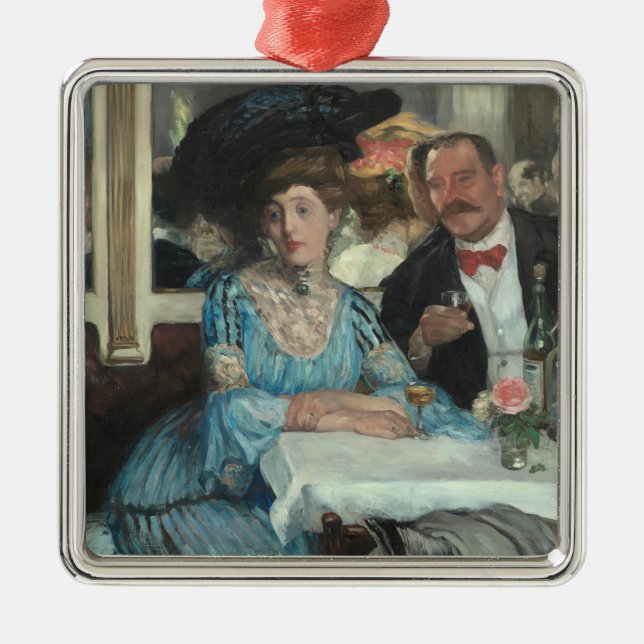 Im Mouquins Restaurant NY - William Glackens - Ornament Aus Metall (Vorne)