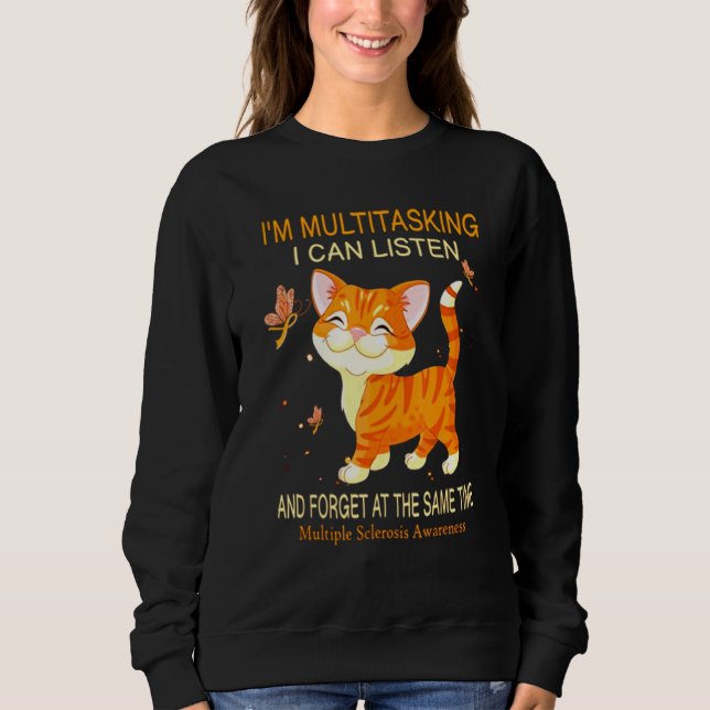 Im Multitasking kann ich Chat-T-Shirt hören Sweatshirt (Vorderseite)