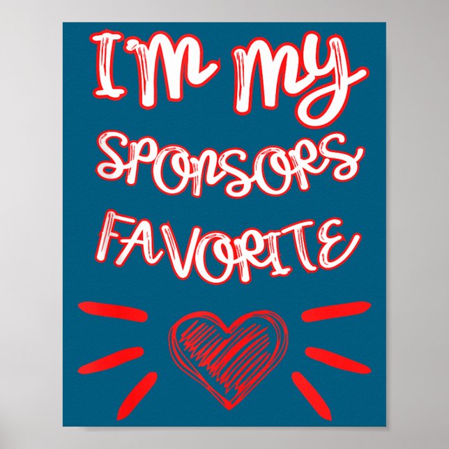 I'm My Snsors Favorite Funny Quote Tank Top  Poster (Vorne)