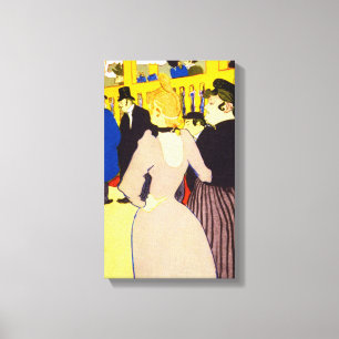 Im Nachtclub von Toulouse Lautrec, Alte Kunst Leinwanddruck
