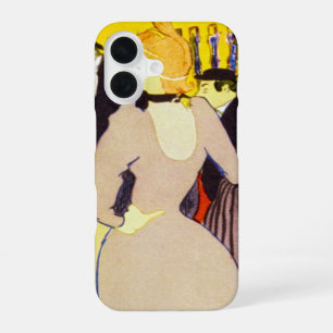 Im Nachtclub von Toulouse Lautrec, Vintage Kunst iPhone 16 Hülle