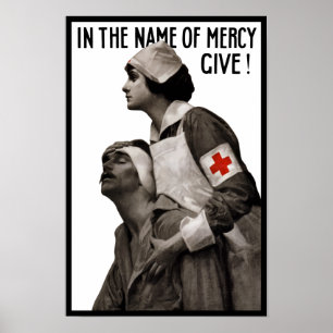 Im Namen der Gnade geben - WW1 Redcross Poster