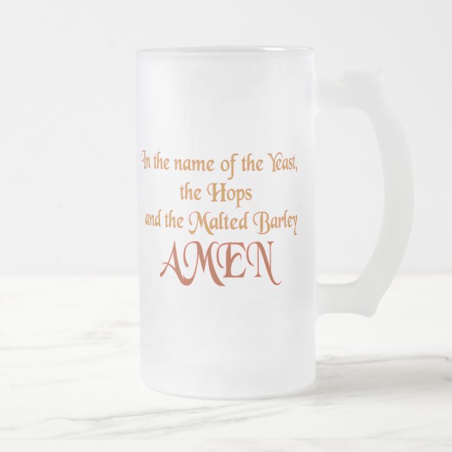 Im Namen der Hefe Mattglas Bierglas (Rechts)