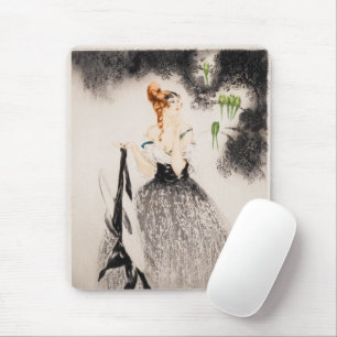 Im Nest, 1922 von Louis Icart Mousepad