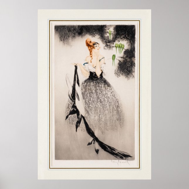 Im Nest, 1922 von Louis Icart Poster (Vorne)