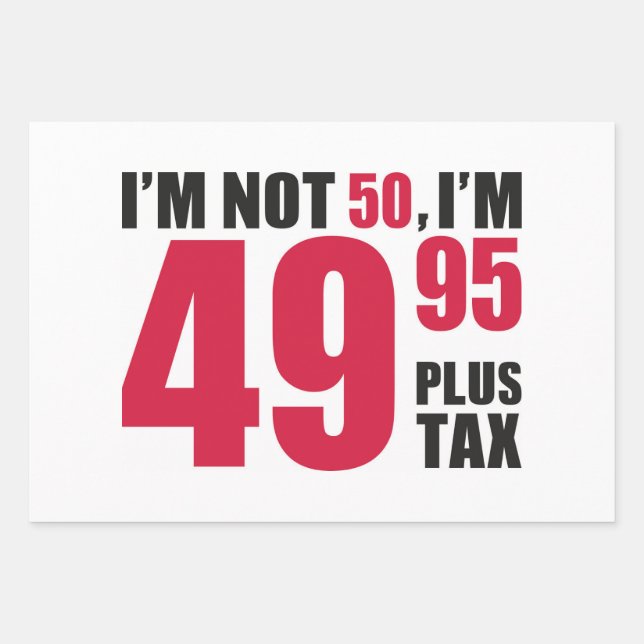 Im nicht 50 im 49.95 plus Steuer Geschenkpapier Set (Vorderseite 3)