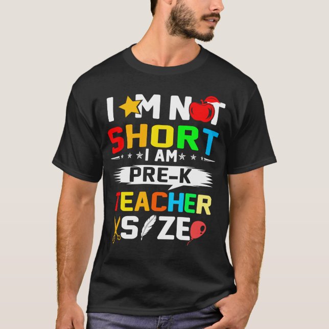 im nicht kurz im prek Lehrergröße T-Shirt (Vorderseite)