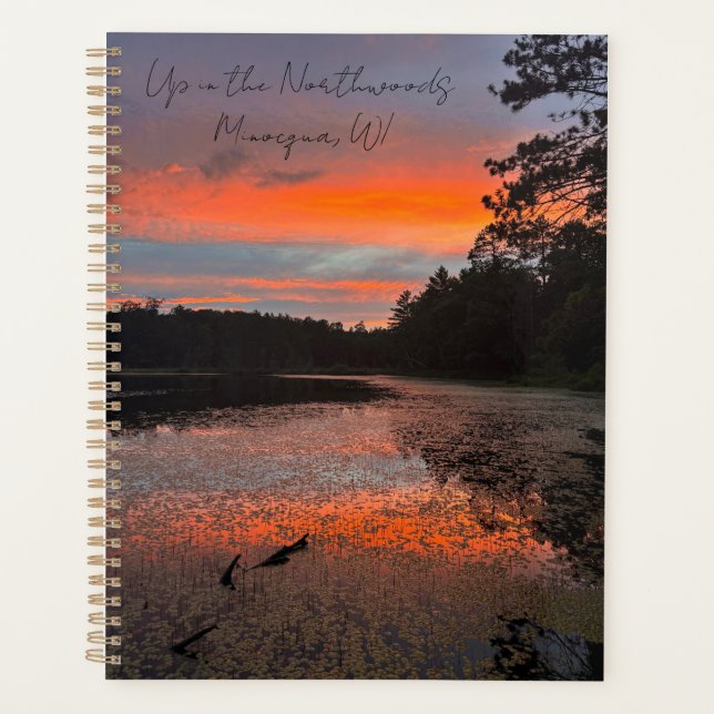 Im Northwoods Lake Foto Planner Planer (Vorderseite)