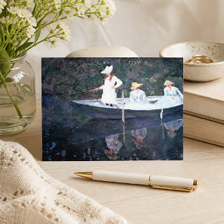 Im Norvegienne-Boot in Giverny Postkarte