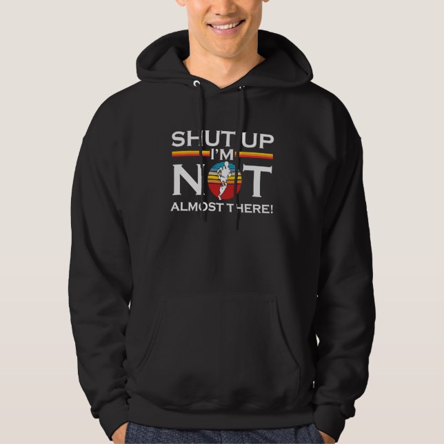 Im Not Almost There cross country runner runner Hoodie (Vorderseite)