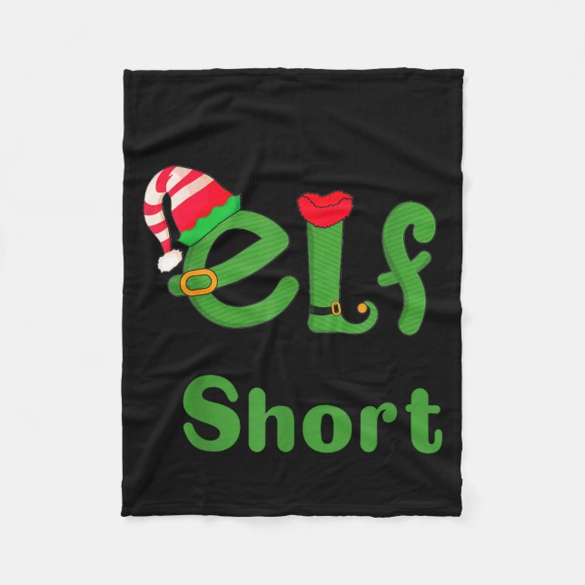 .i'm Not An Elf Im Just Short,funny Christmas 2025 Fleecedecke (Vorderseite)