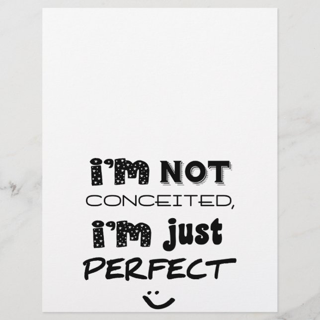 I'm Not Conceited, i'm Just Perfect (Vorderseite)