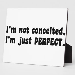 I'm Not Conceited, i'm Just Perfect Fotoplatte