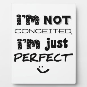 I'm Not Conceited, i'm Just Perfect Fotoplatte