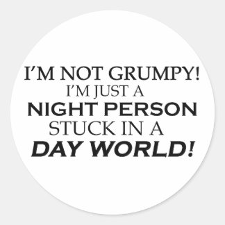 IM NOT GRUMPY RUNDER AUFKLEBER