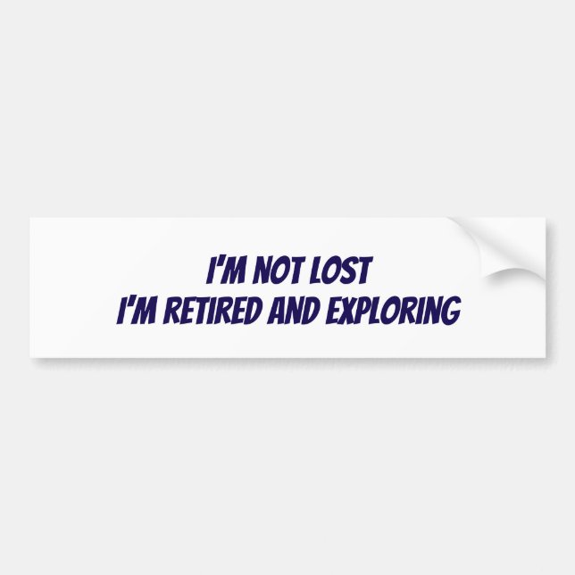 I'm not lost sticker autoaufkleber (Vorne)