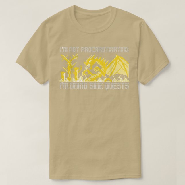 I'm Not Procrastinating I'm Doing Side Quests Ugly T-Shirt (Design vorne)