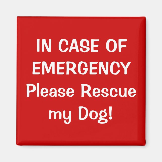 Im Notfall Magnet (Vorne)