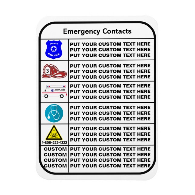 im Notfall Magnet (Vertikal)