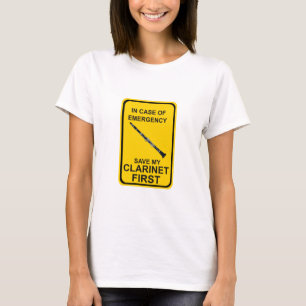 Im Notfall meine Klarinette zuerst Gerettet T-Shirt