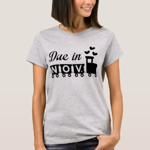 Im November fälliger T - Shirt der Mutterschaft