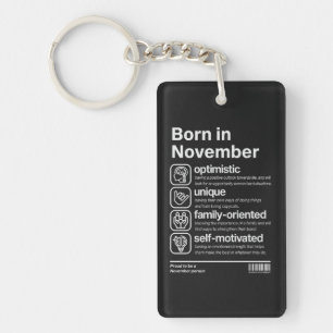 Im November Geboren Persönlichkeit Schlüsselanhänger